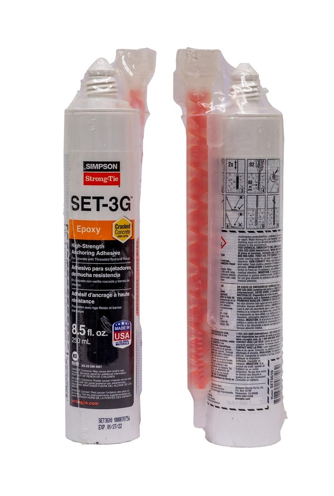 Simpson StrongTie SET3G10 HighStrength Epoxy Anchoring Adhesive for Threaded ...