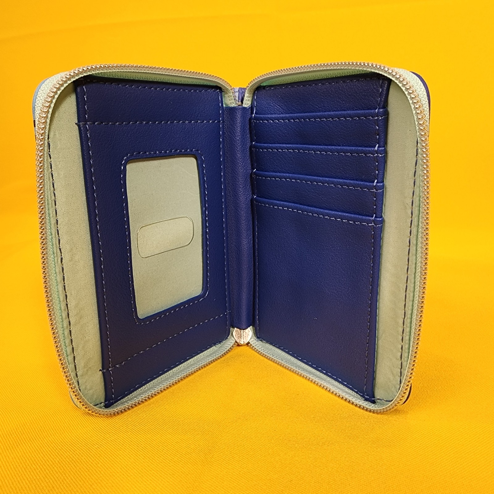 Loungefly Disney Princess Little Mermaid Ariel Flounder Sebastian Zip Wallet NEW