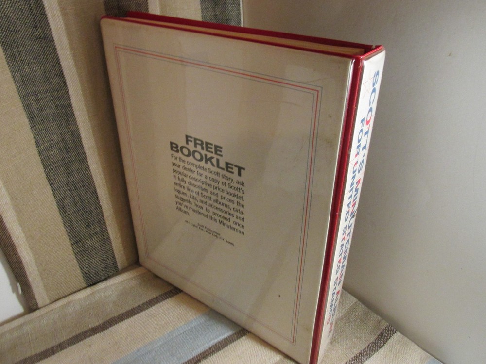 1969 Scott's Minuteman Album For United States Stamps 100+ Used Stamps Inside