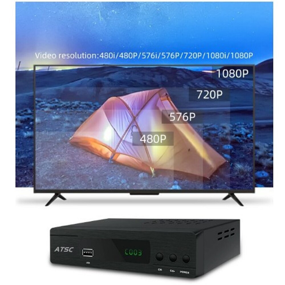 ATSC Digital TV Converter Terrestrial HD Digital Receiver Tuner Decoder ATSC-T