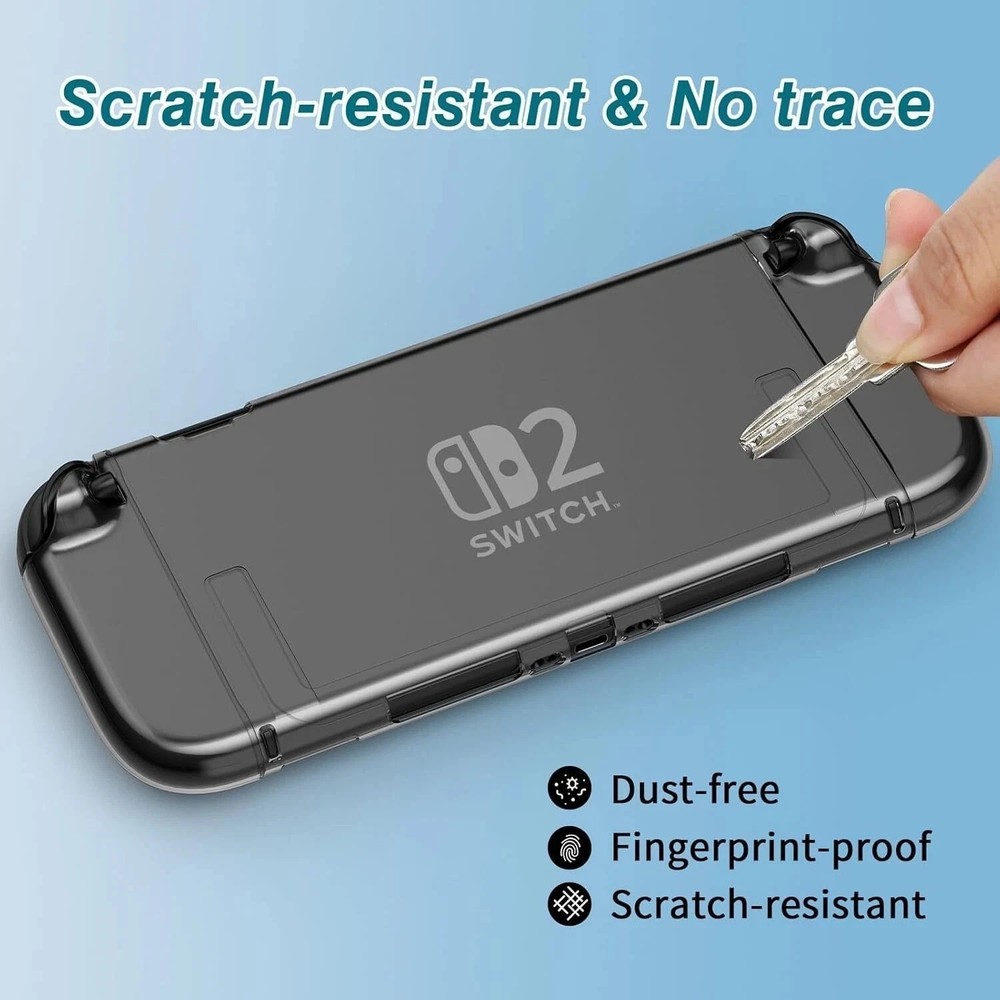 Clear Cover Case for Nintendo Switch 2 PC Protective Case for Nintendo Switch 2