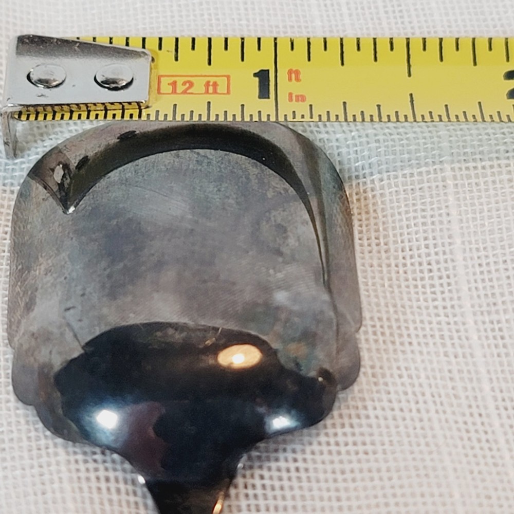 Exquisite EPNS Silverplated Enamel Spoon Cabot Tower St Johns Newfoundland Vtg