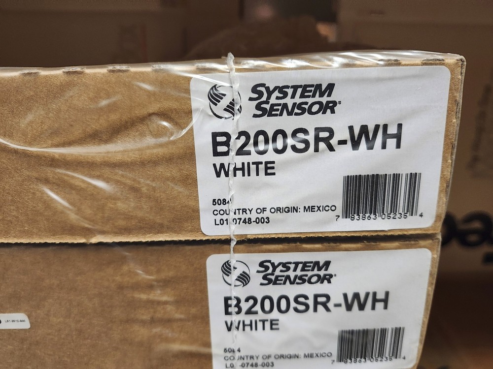 Sounder Base, 6", White, System Sensor #B200SR-WH