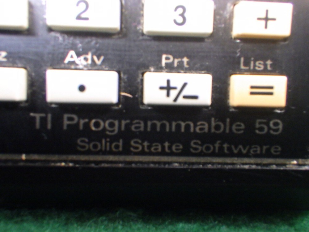 Vintage TI-59 Programmable Calculator With Case Read Description