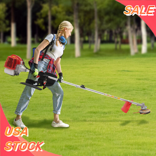 43cc 2-stroke Gasoline Engine String Trimmer Lawn Weed Wacker Single-cylinder