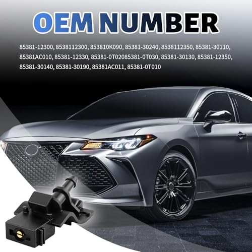 2PCS Front Windshield Washer Nozzle Replacement OEM 85381-12350,180°