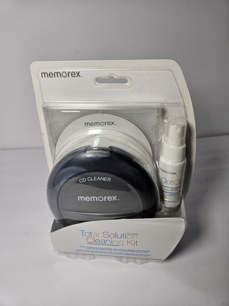 Memorex Total Solution Cleaning Kit CD/DVD Cleaner New Sealed