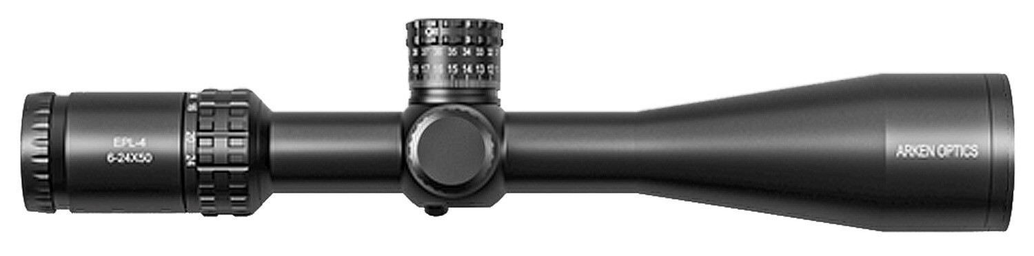 Arken Optics EPL-4 6-24X50 FFP MOA VPR Illuminated Reticle with Zero Stop - 30mm
