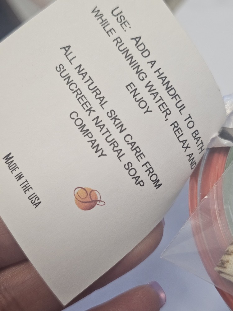 Handmade Spa Bath Salts With Rose Botanical B