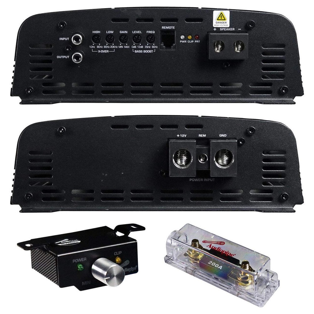 Audiopipe APHF3000DH1 Full Range Class D Monoblock Amplifier – 3000 Watts