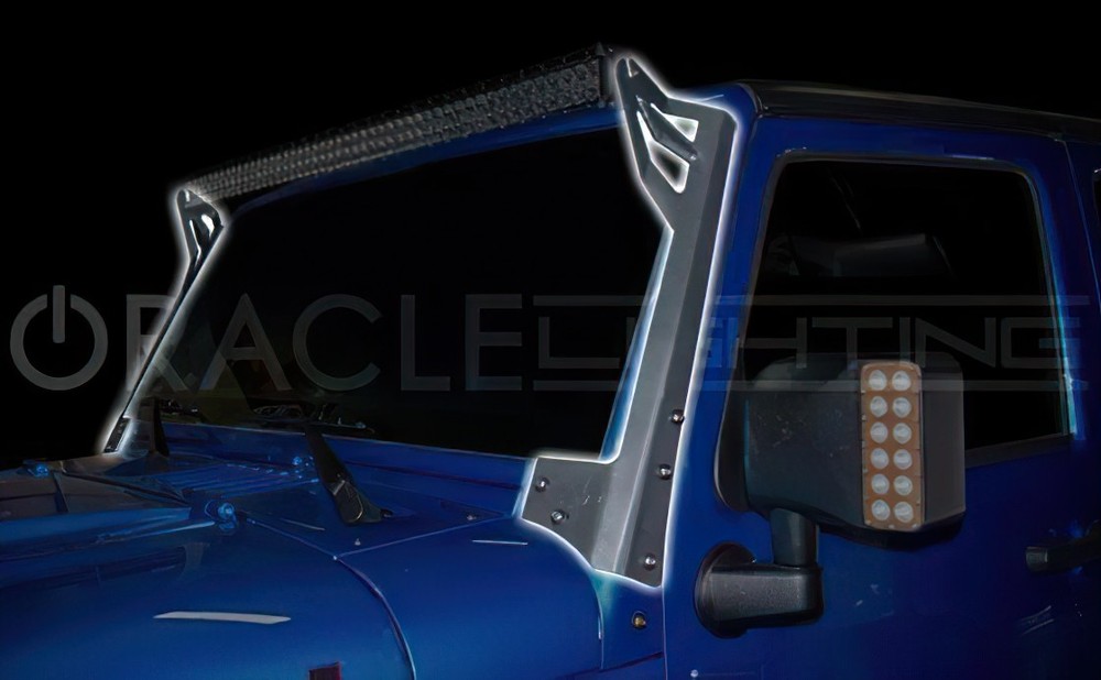 Oracle 2046-504 Upper Windshield Brackets Black Pair