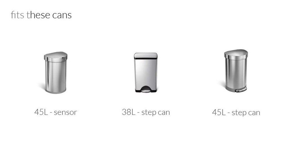 simplehuman Code J 100 Count, Dispenser Pack 100 Count (Pack of 1), White