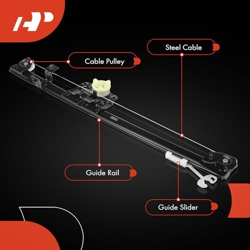 Front Left Driver Side Power Window Regulator Without Motor Compatible with