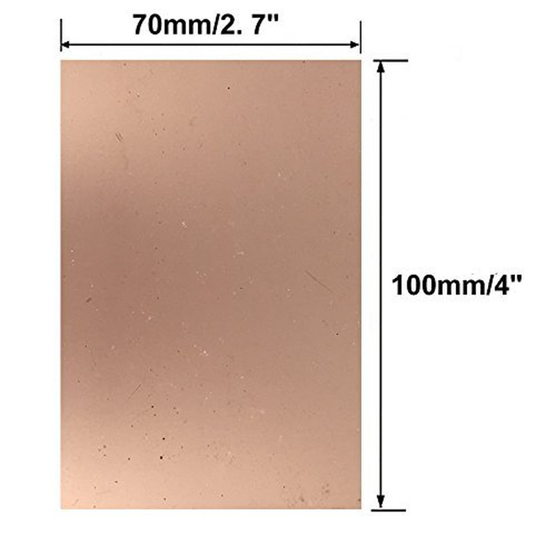 FR-4 Copper Clad PCB Circuit Board, 4"X2.7", Single Side, 10 Pcs
