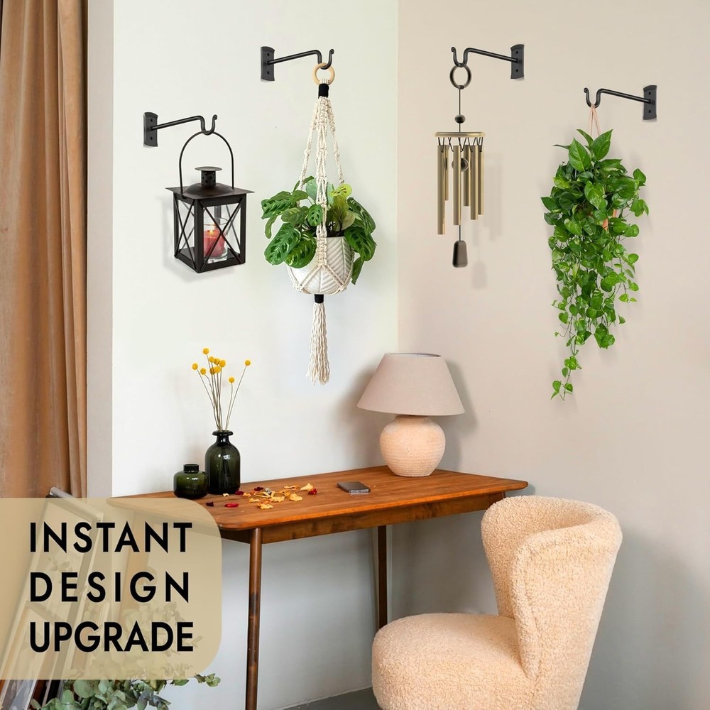 Decorative Shepherds Hooks for Plants 2 Pack
