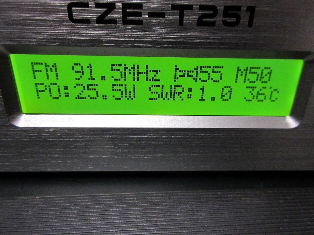 Professional CZE-T251 25W FM Transmitter Stereo Broadcast-U.S.A.