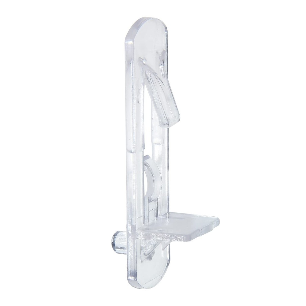 20 Pcs Plastic Locking Shelf Pins 5mm, 3/4” Clear Plastic Locking Shelf Suppo...