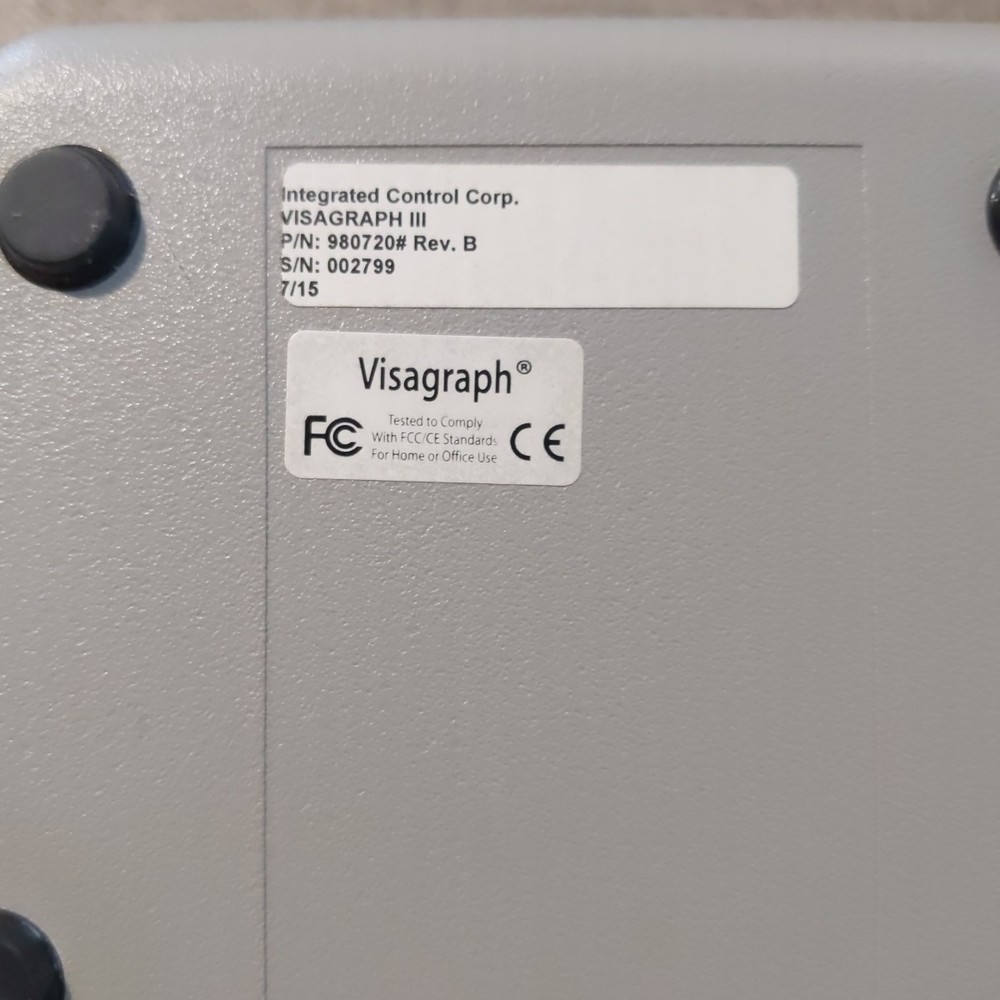 Visagraph Eye Movement Testing Device Googles w/ Case 2013 Test Booklet UNTESTED