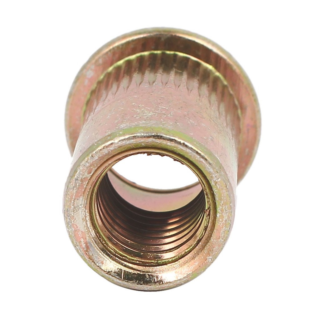 1/2"-13 Knurled Rivet Nut Insert Nutsert Bronze Tone 5pcs