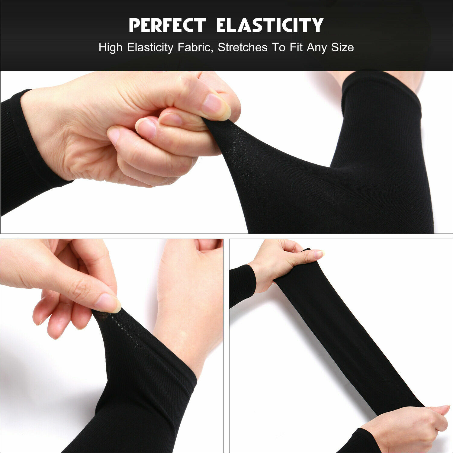 3-5 Pairs Cooling Arm Sleeves Cover UV Sun Protection Outdoor Basketball Sport