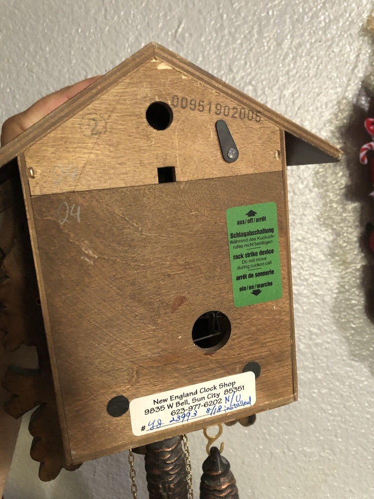 Vintage German Black Forest Cuckoo Clock …See Description