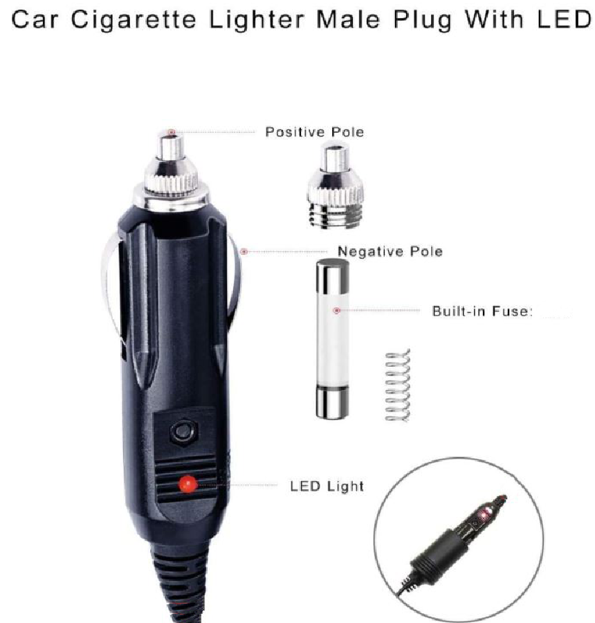 UNIVERSAL 12V 4A REPLACEMENT POWER CORD WITH 8-TIPS