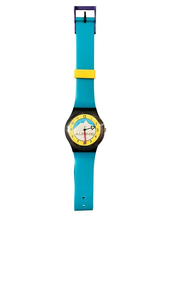 Vintage Alpine Colorful Retro Watch UNTESTED READ