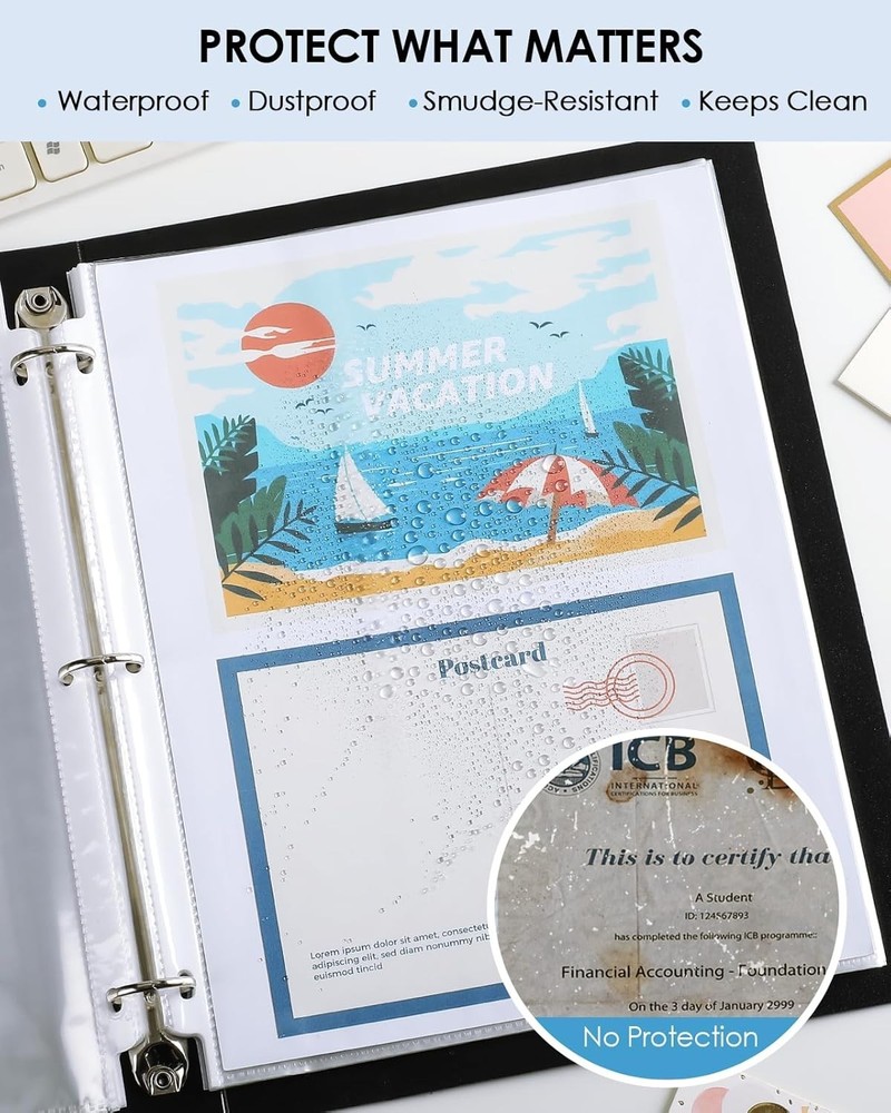 Polypropylene Document Protectors, Letter Size, 1000