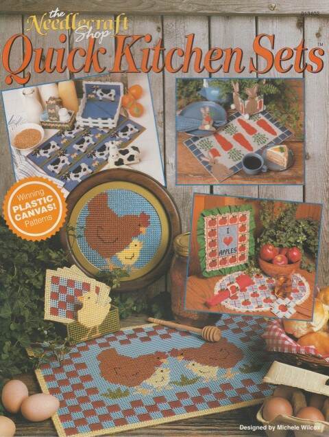 OOP!!! PLASTIC CANVAS QUICK KITCHEN SETS SUPER CUTE!!!