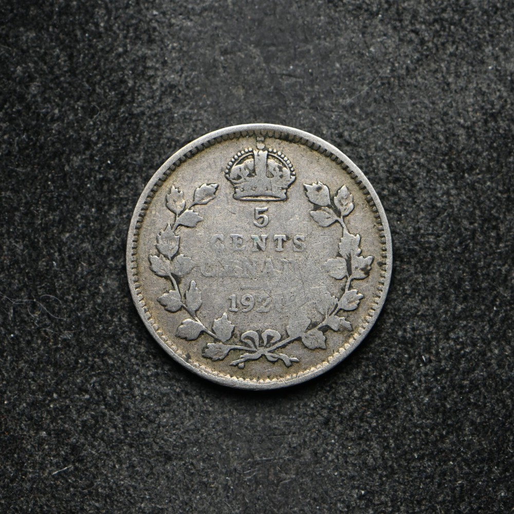 1920 Canada 5 Cent Silver (bb15518)