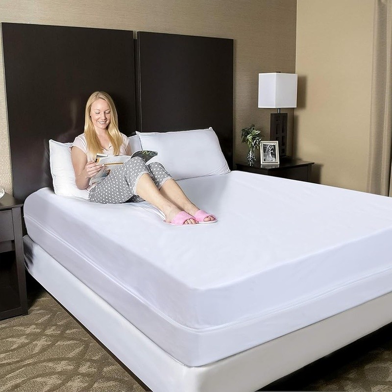 Waterproof Mattress Protector Microfiber 6-Sided Noiseless Washable Soft New