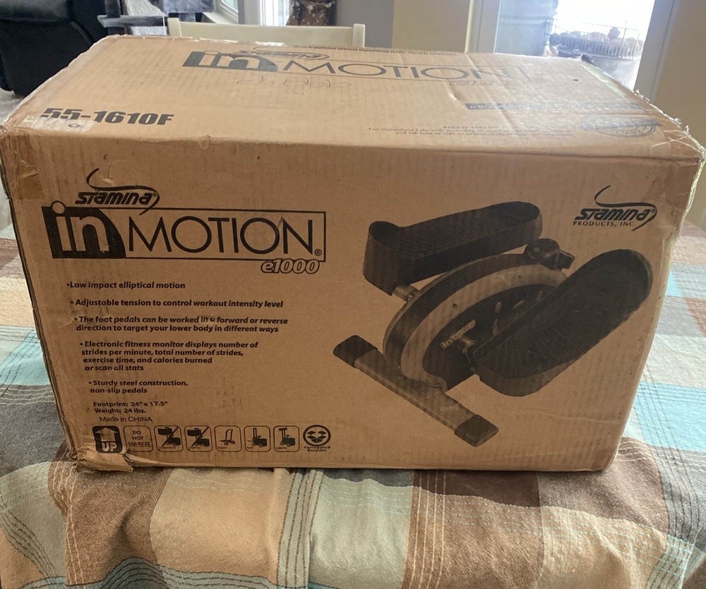 Stamina Inmotion E1000 Compact Lower Body Cardio Workout Strider Machine, Silver