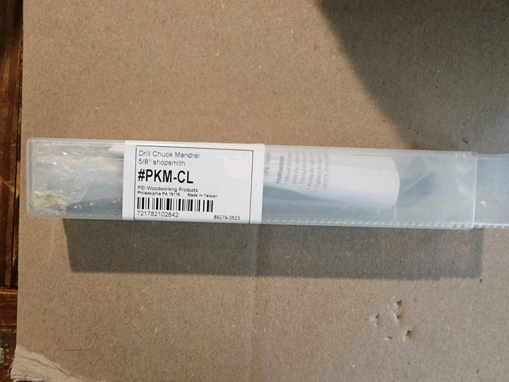 Drill Chuck Mandrel 5/8" shopsmith