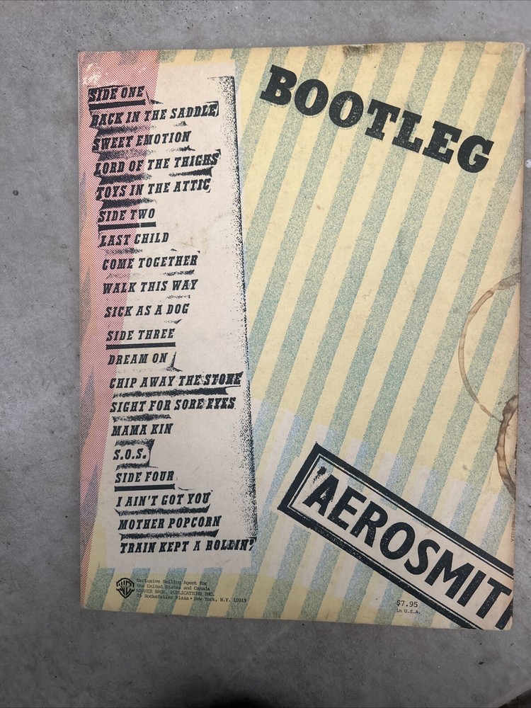 aerosmith live bootleg songbook