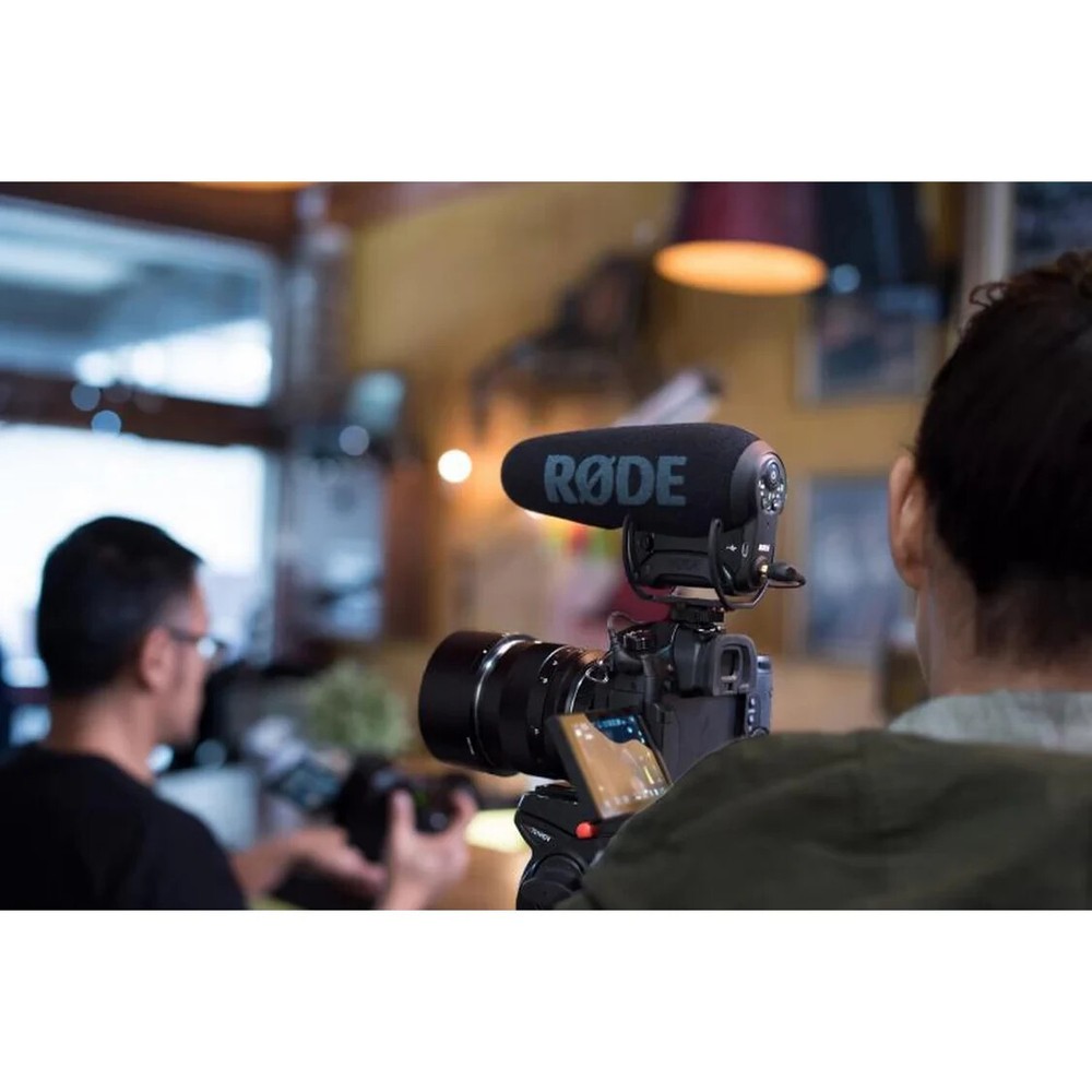 RODE VideoMic Pro+ Compact Directional On-Camera Microphone, Black