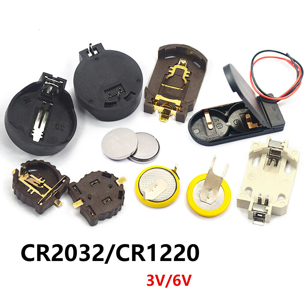 3V/6V Round/Vertical Coin Button Cell Battery Holders Socket Case ^Free postage