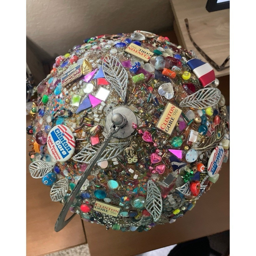 Vintage Clinton Gore Collage Globe
