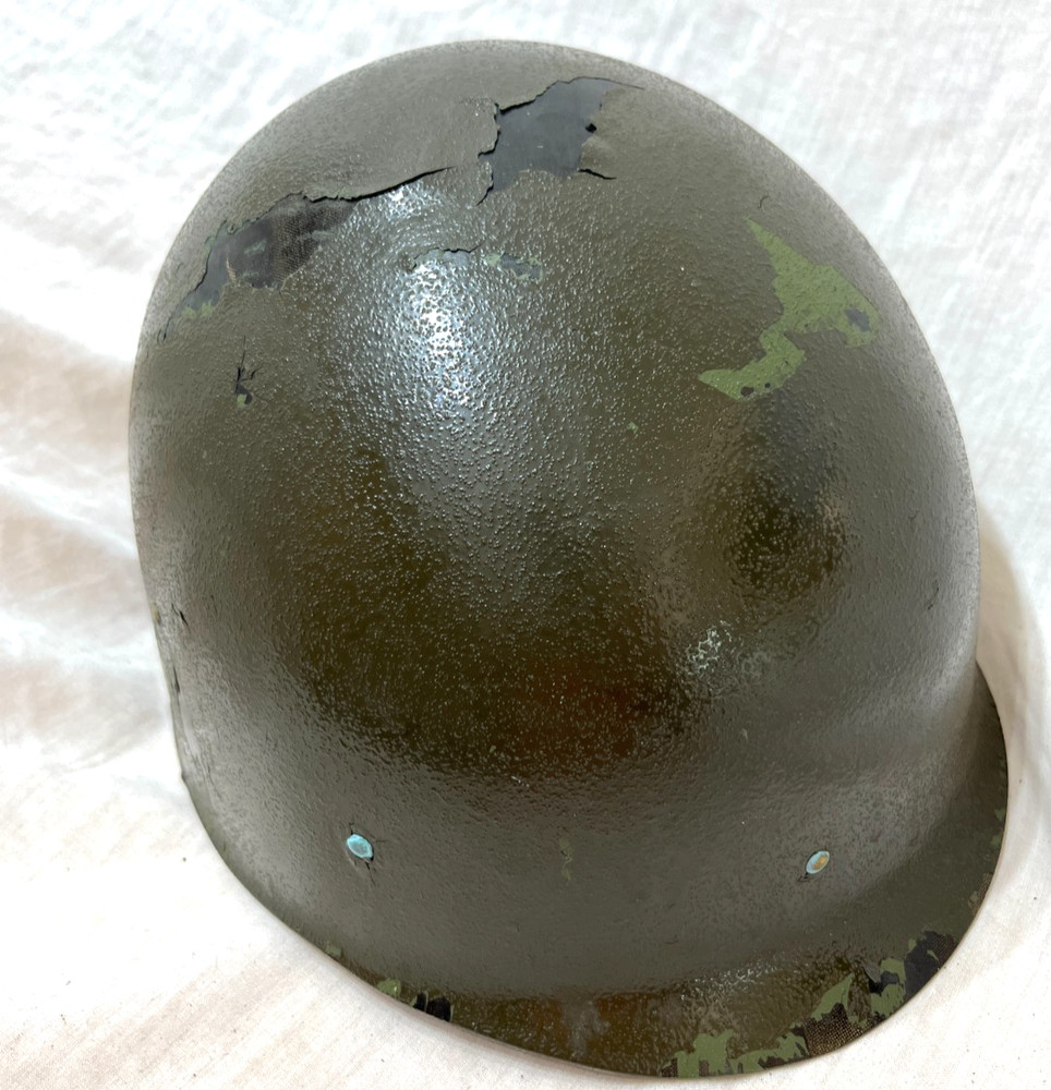 Rare American U.S Army WW2 Schlueter Front Seam M1 Helmet & Later Liner