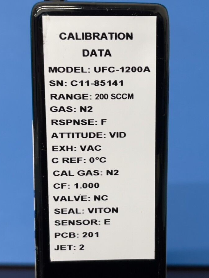 Unit Instruments UFC-1200A Range:200 SCCM Gas:N2 Mass Flow Controller