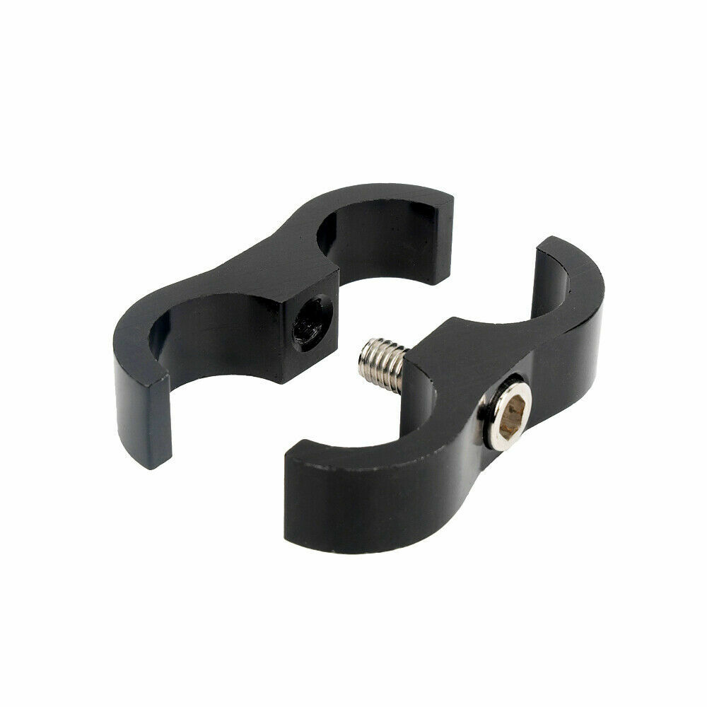 4Pcs Hose Separator Clamp Fitting Connector 6AN 8AN 10AN 12AN Oil Fuel Hose Line