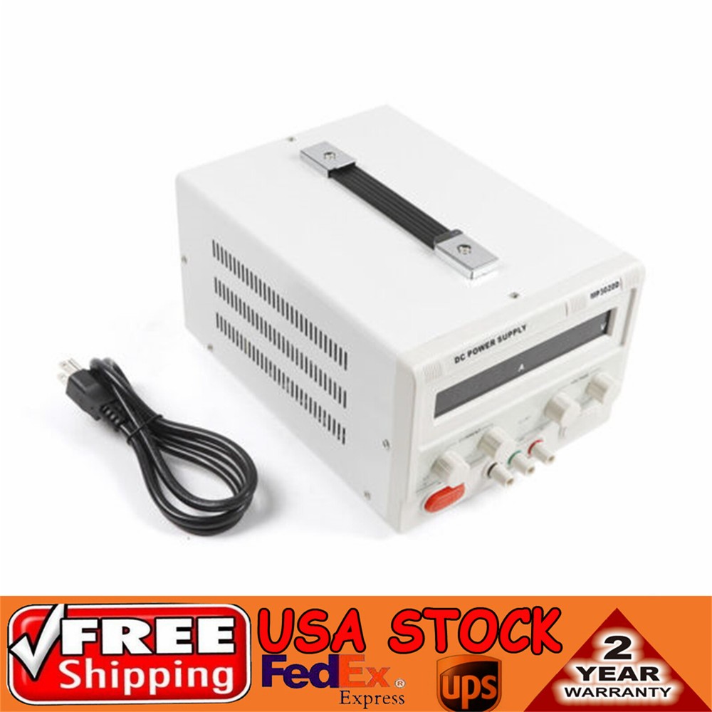 MP3020D 30V 20A DC Power Supply Variable Adjustable High Precision Digital Cord