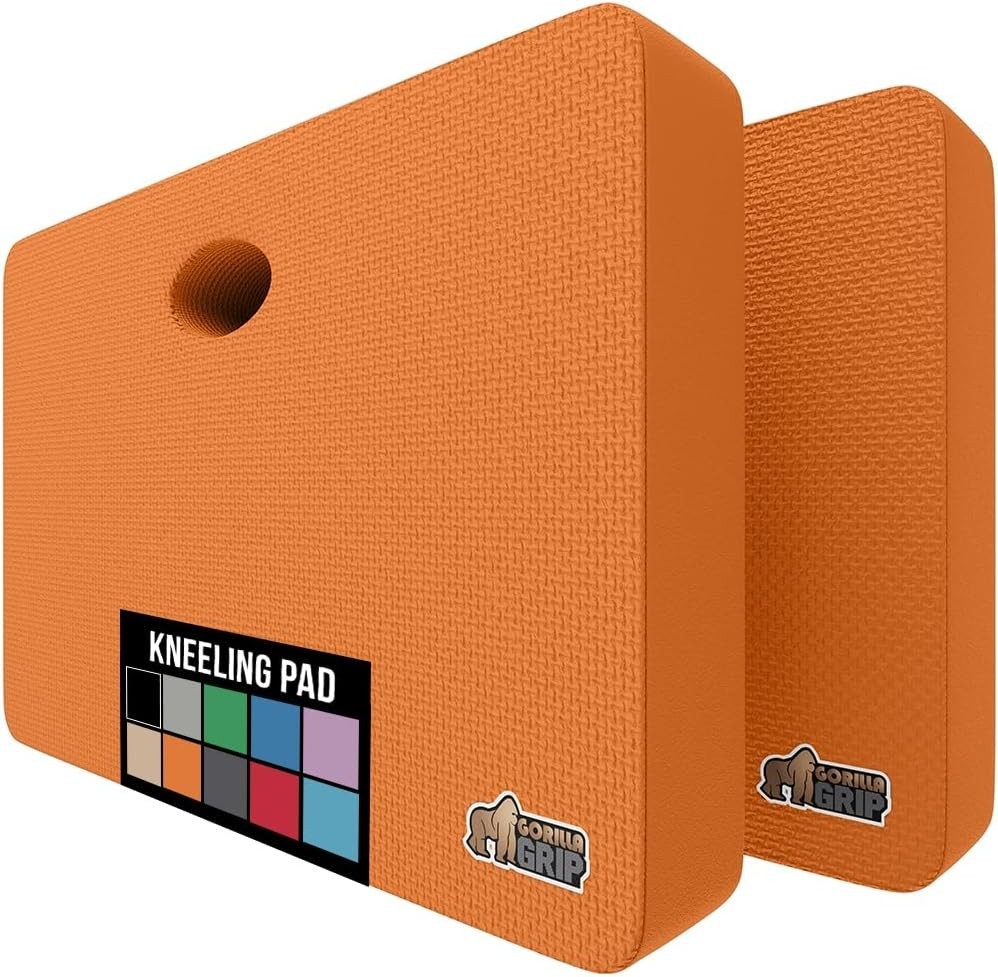 Extra Thick Patent Pending Soft Foam Kneeling Pad, 2 PK, Supportive Large Cus...