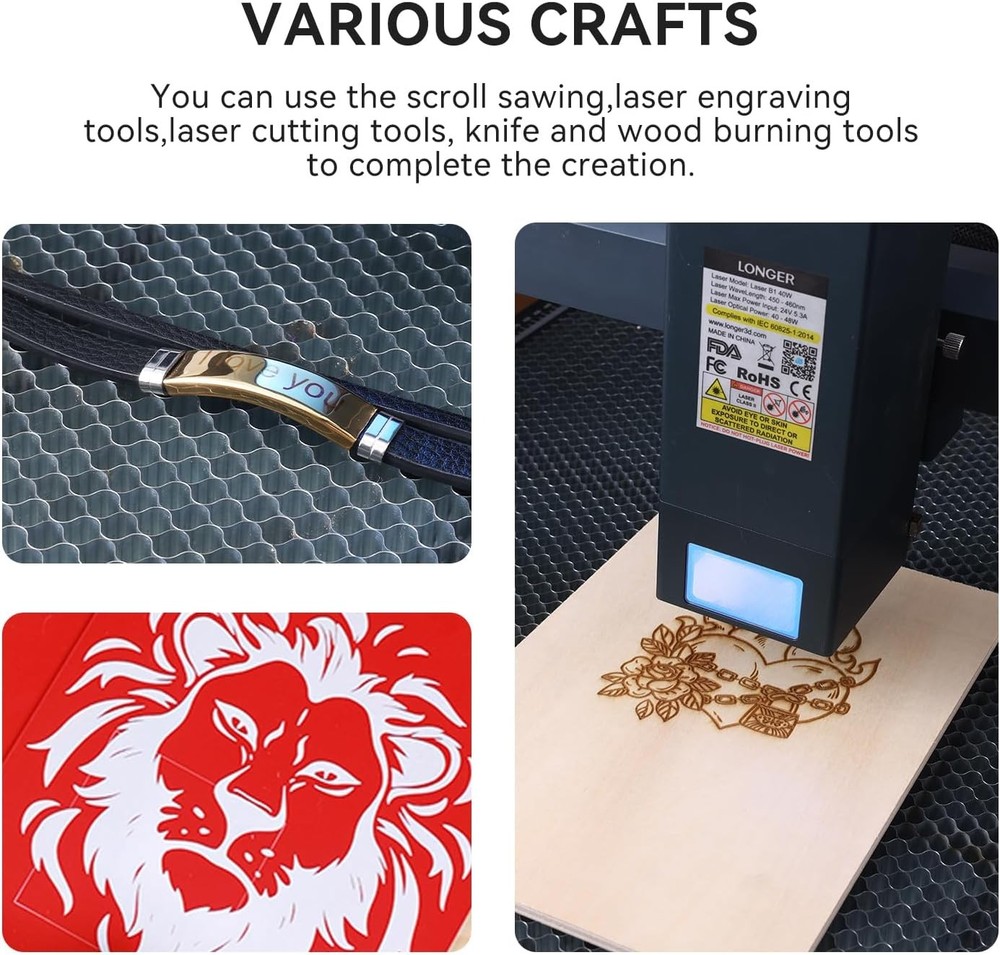 175Pcs LONGER Laser Engraving Material Kit Material Suitable for beginners NEW