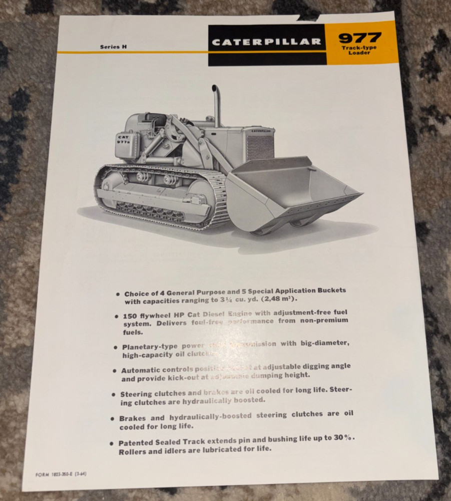 Caterpillar CAT 977 Series H Crawler Loader Brochure AMIL25