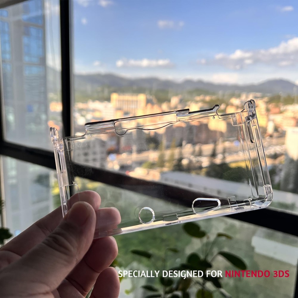 Transparent Case Clear Hard Cover Shell For Nintendo Old 3DS Game Console