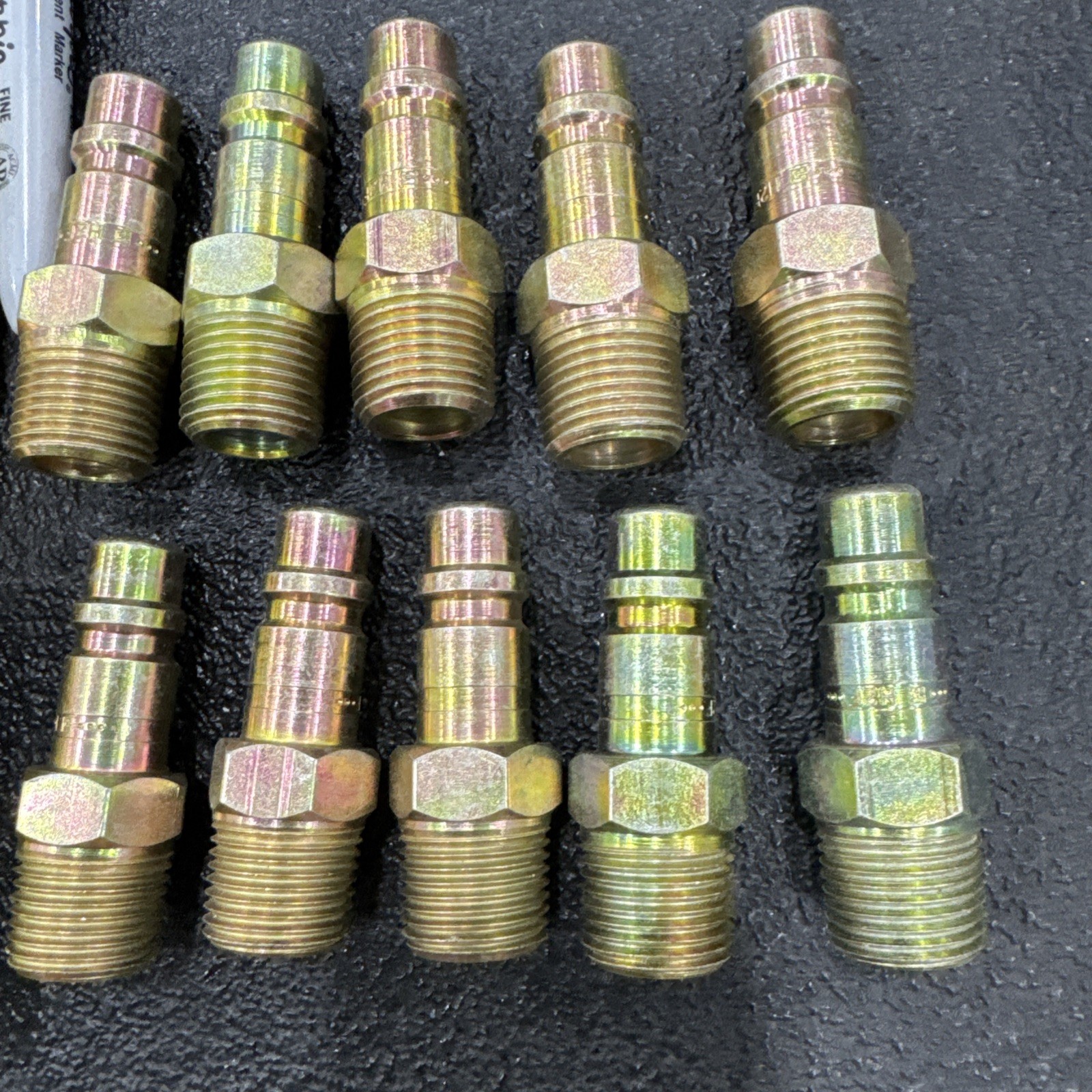 PARKER 1/2" Quick connector Male/Female H2f COUPLER 1/2 NPT FEMALE BRASS Lot B17