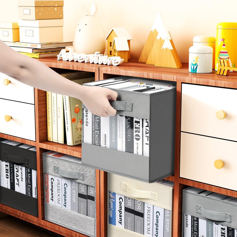 Cube Storage Bin 6 Pack Collapsible Storage Bins Cube Storage Organizer With Win