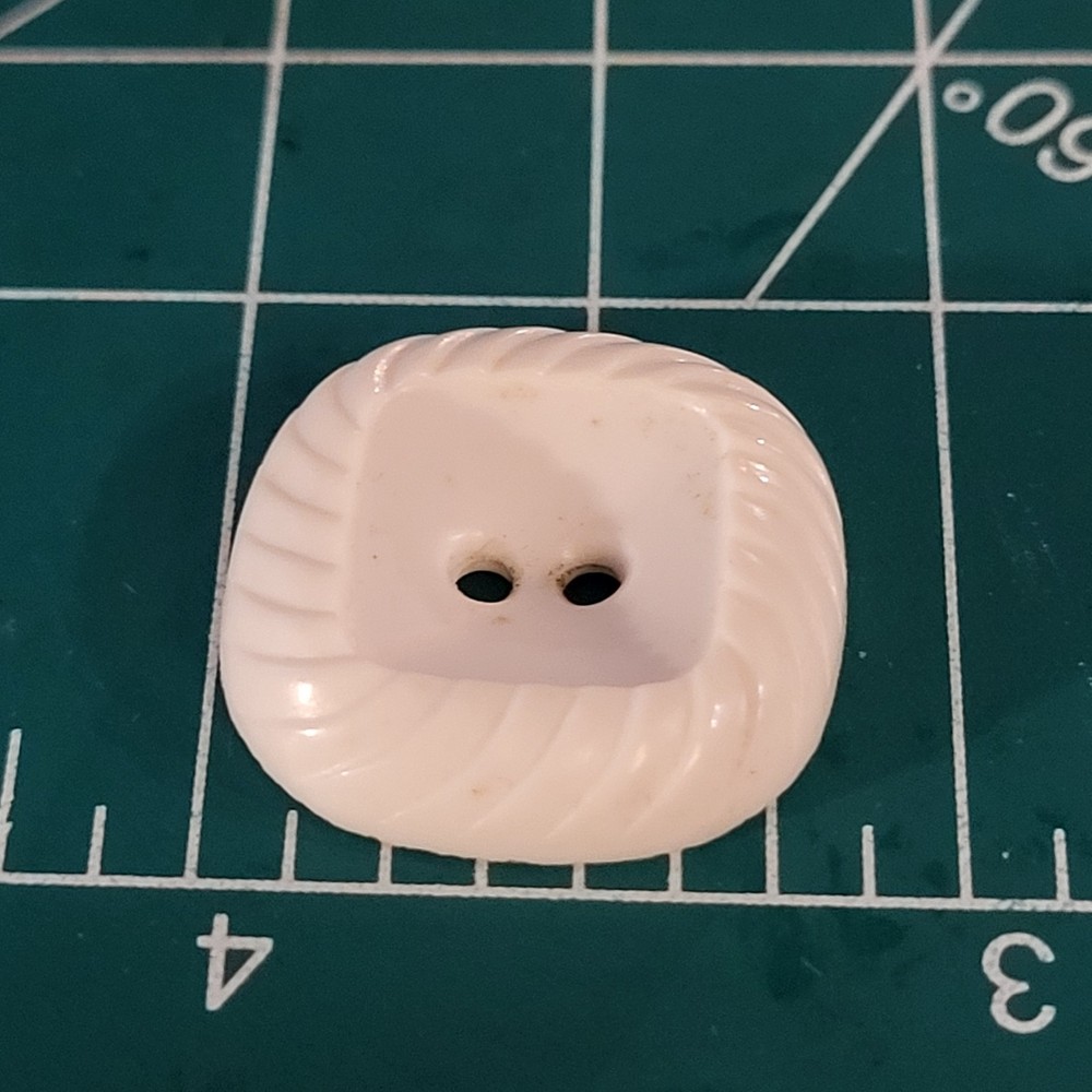 Colt # 7 button white square fancy edges 7/8" confirmed pattern excellent