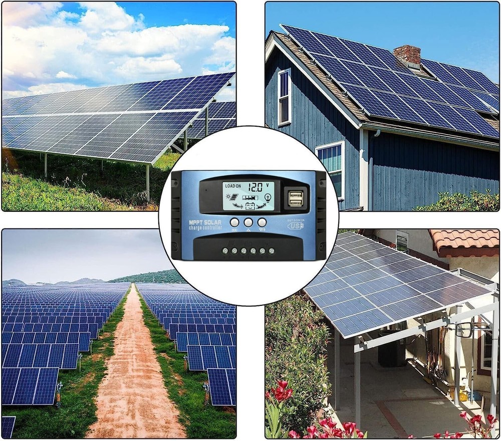 Versatile 30A MPPT Solar Charge Controller with LCD & Reliable Protection System