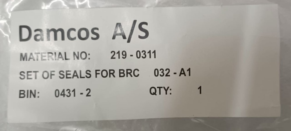 Damcos / Danfoss BRC 032 A1 Seal Kit